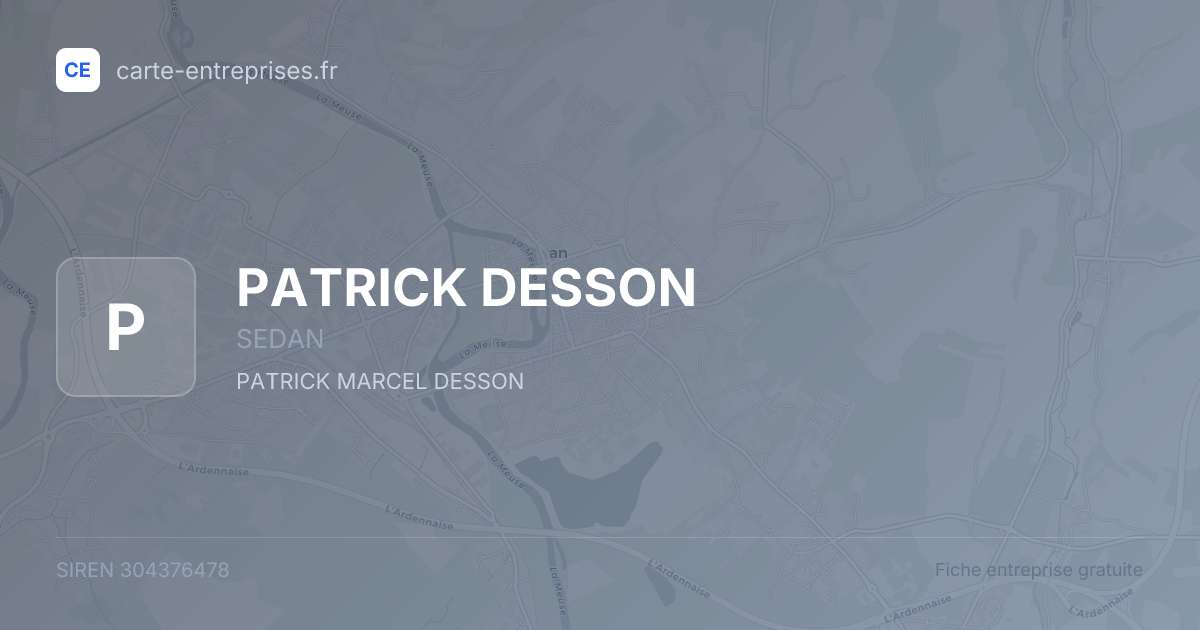 PATRICK DESSON — 304376478 — fiche entreprise