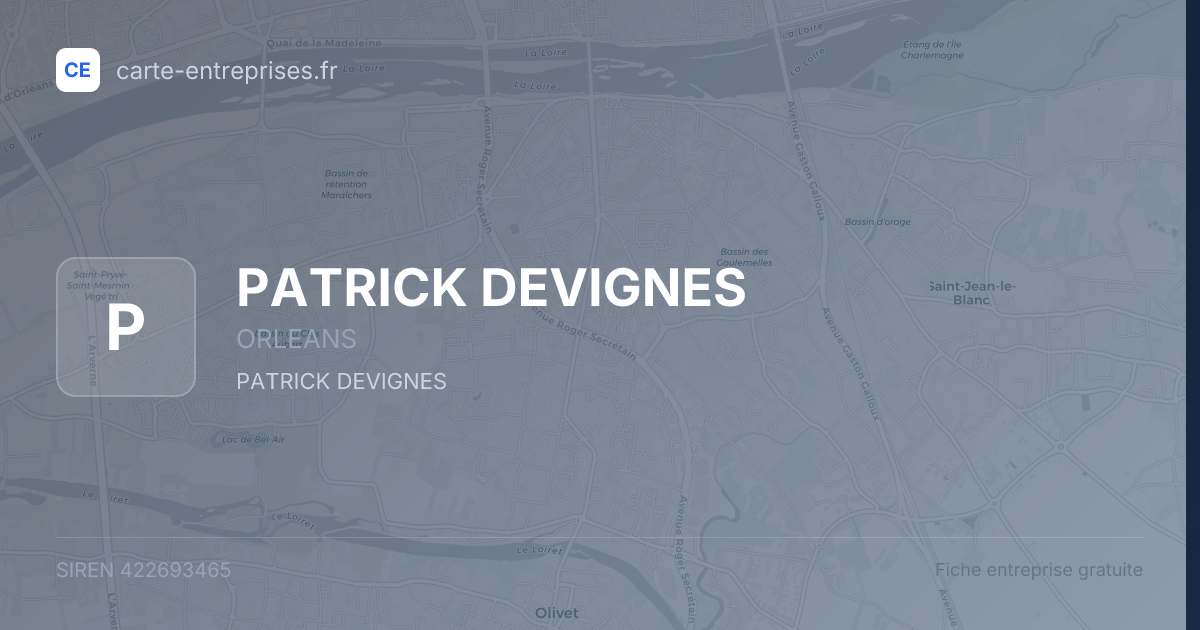 PATRICK DEVIGNES — 422693465 — fiche entreprise