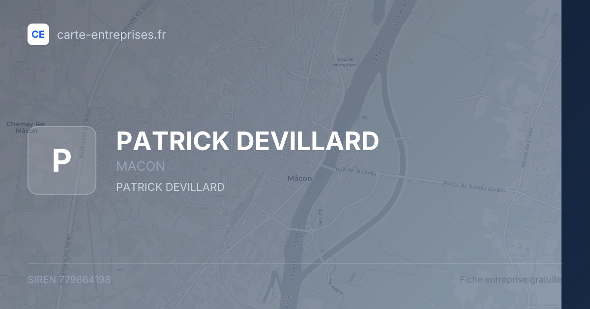 PATRICK DEVILLARD — 779864198 — fiche entreprise