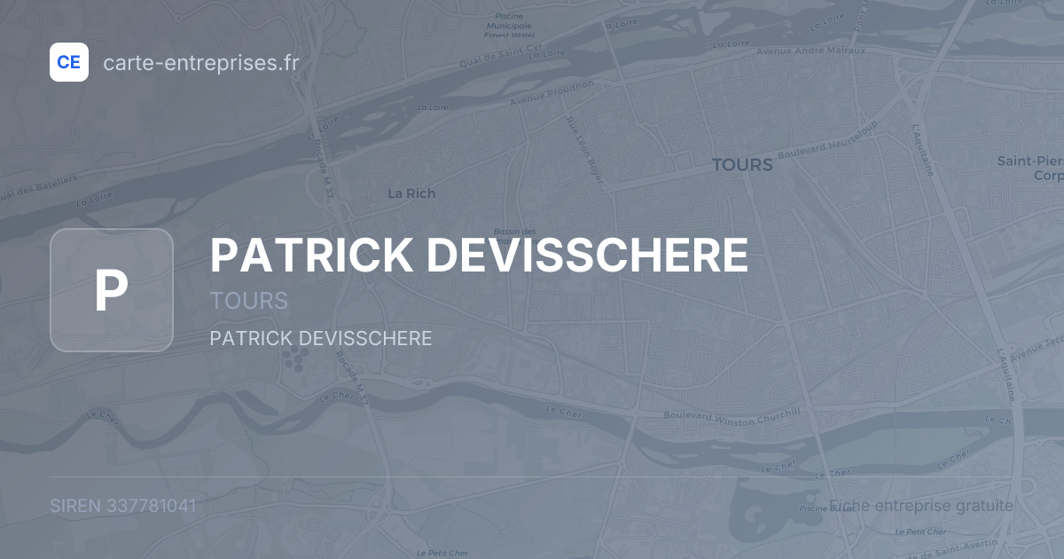 PATRICK DEVISSCHERE — 337781041 — fiche entreprise
