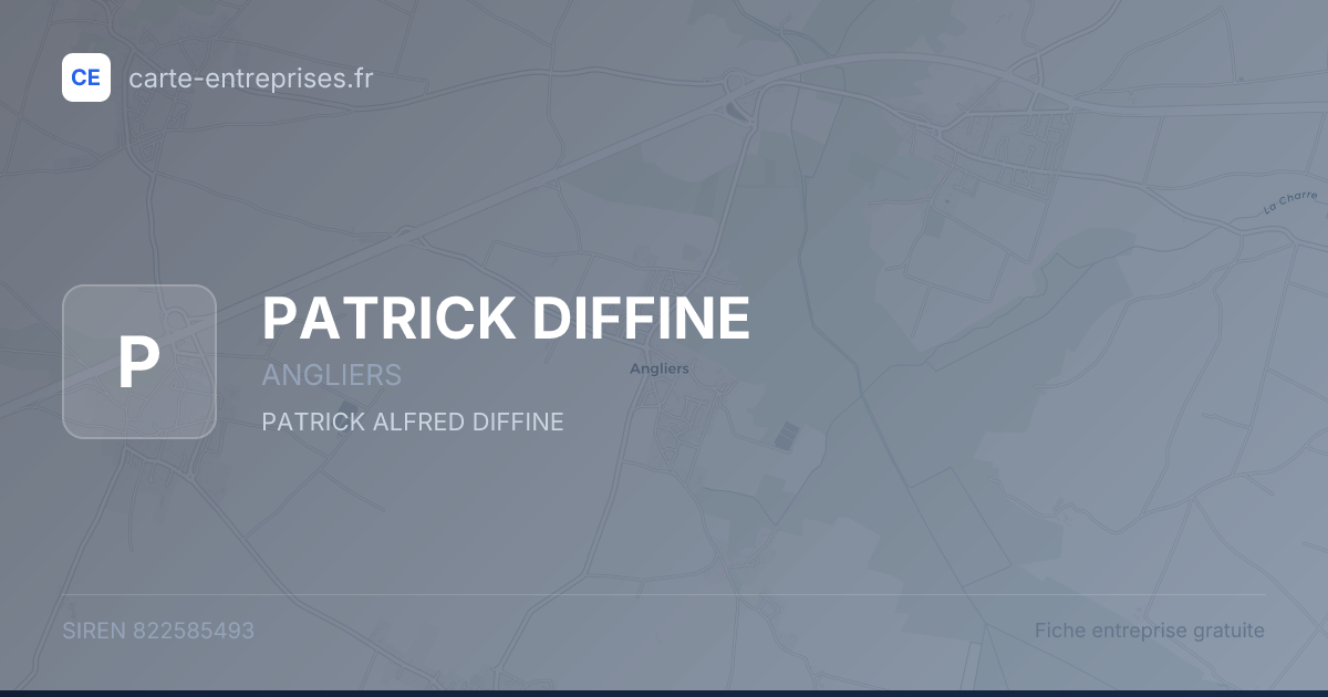 PATRICK DIFFINE — 822585493 — fiche entreprise