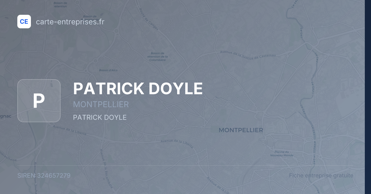 PATRICK DOYLE — 324657279 — fiche entreprise
