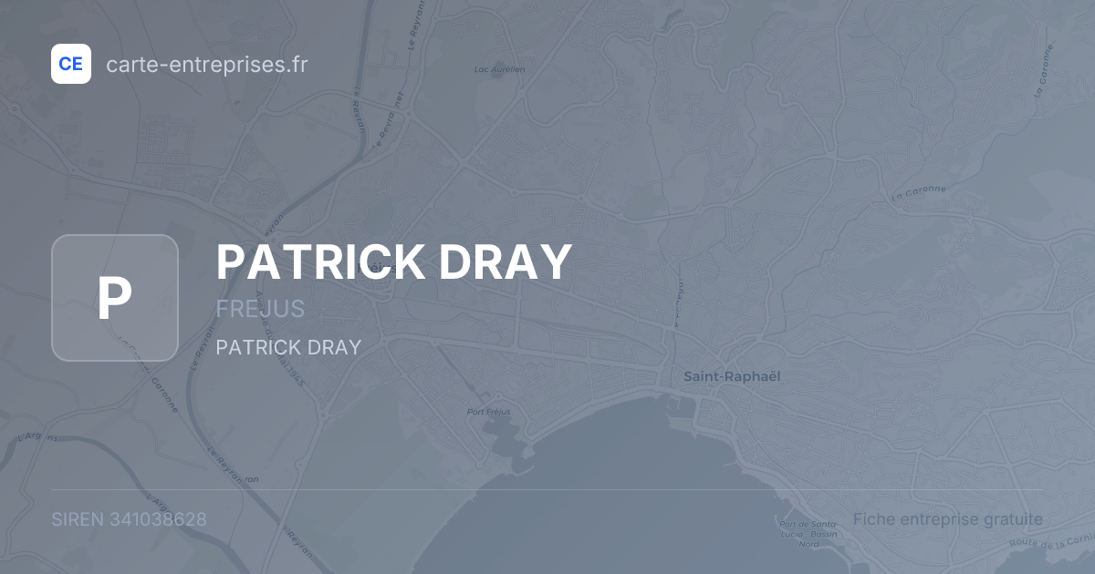 PATRICK DRAY — 341038628 — fiche entreprise