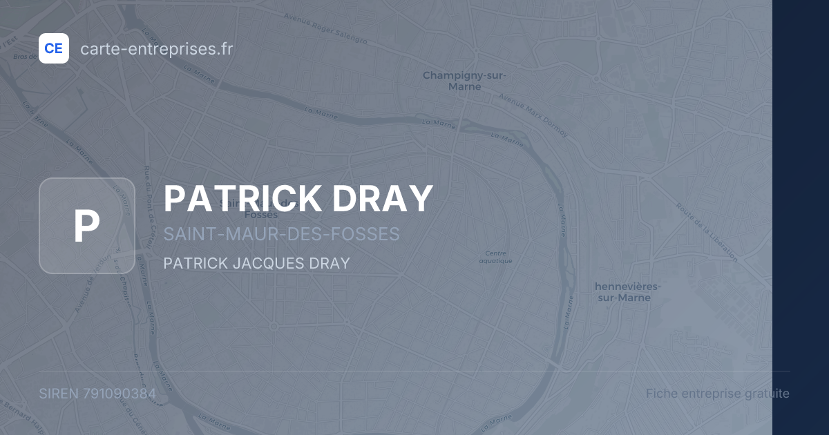 PATRICK DRAY — 791090384 — fiche entreprise
