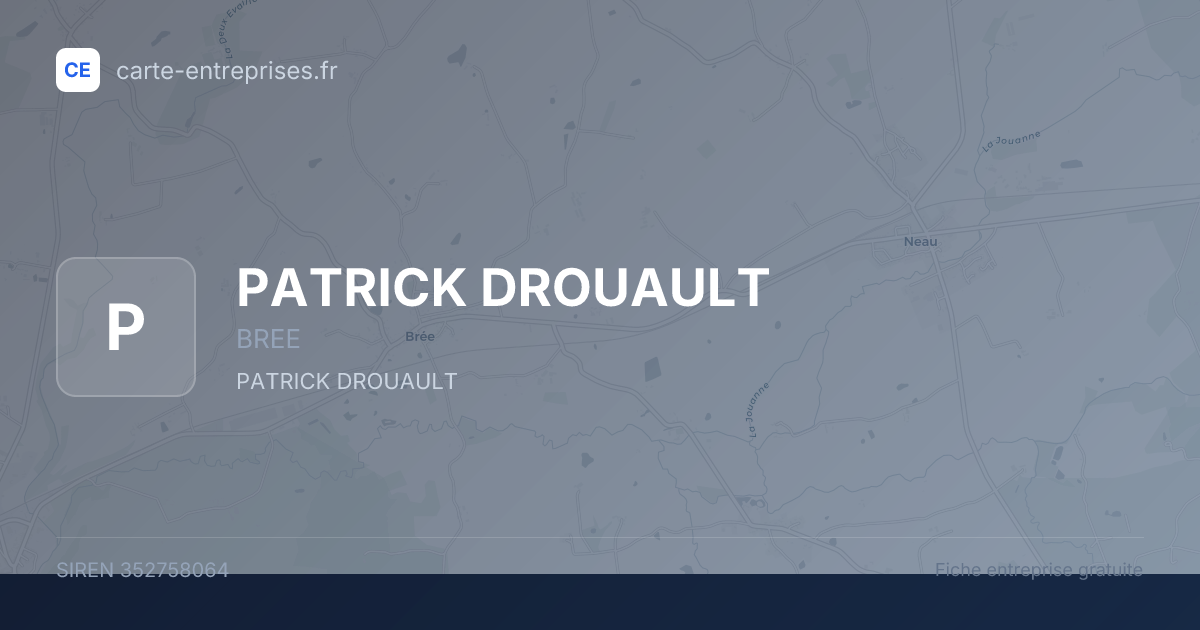 PATRICK DROUAULT — 352758064 — fiche entreprise