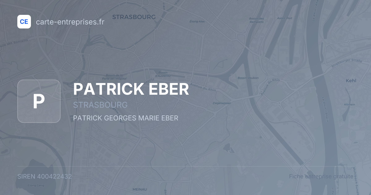 PATRICK EBER — 400422432 — fiche entreprise