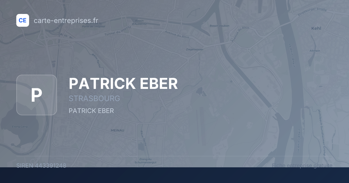 PATRICK EBER — 443391248 — fiche entreprise