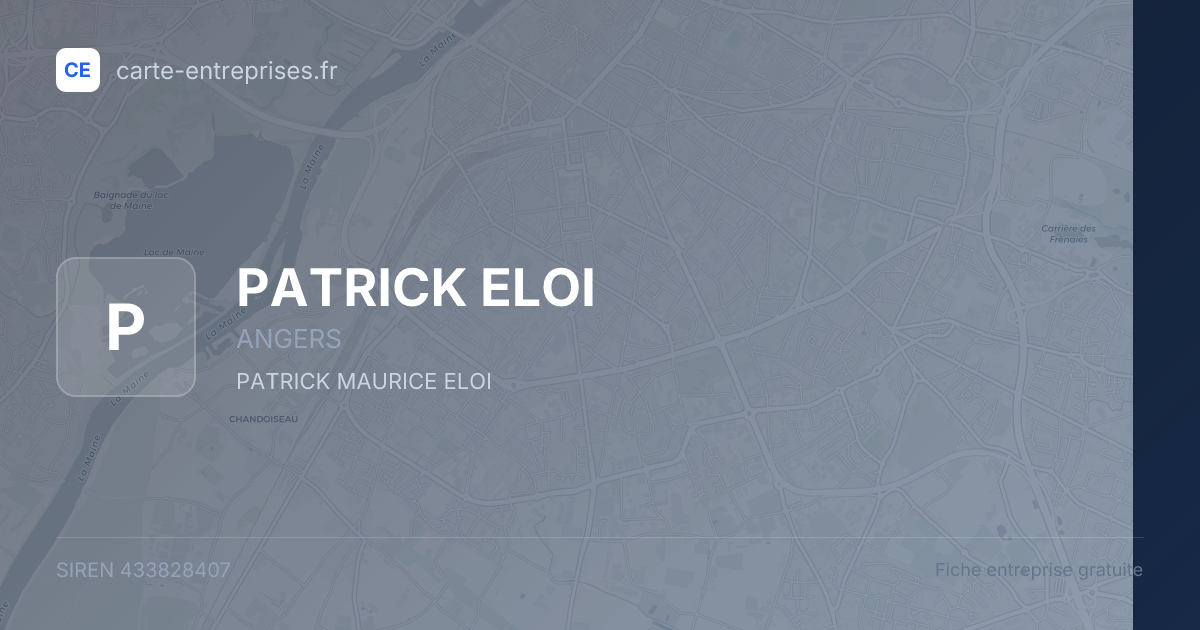 PATRICK ELOI — 433828407 — fiche entreprise