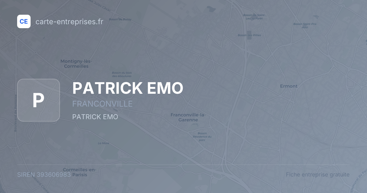 PATRICK EMO — 393606983 — fiche entreprise