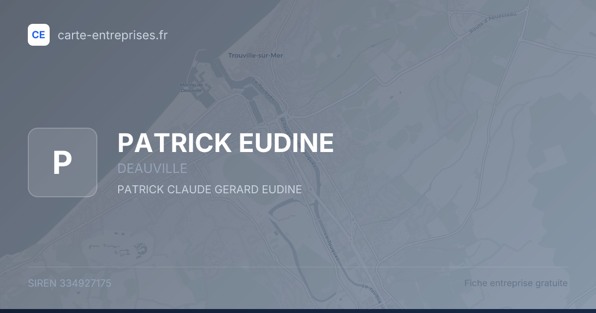 PATRICK EUDINE — 334927175 — fiche entreprise