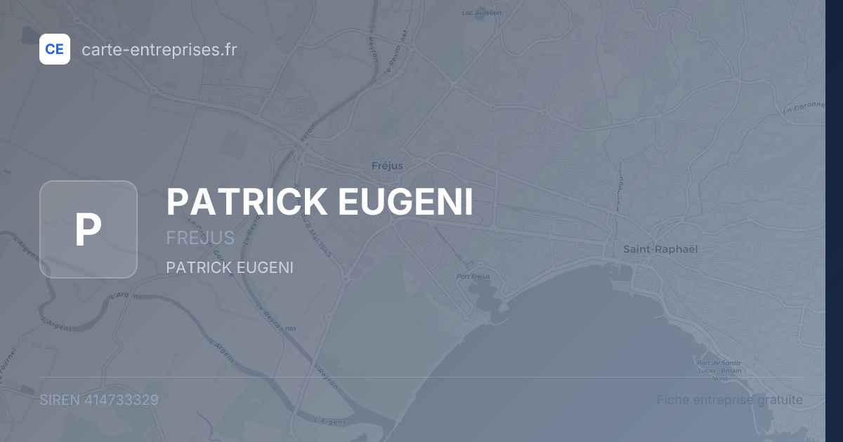 PATRICK EUGENI — 414733329 — fiche entreprise