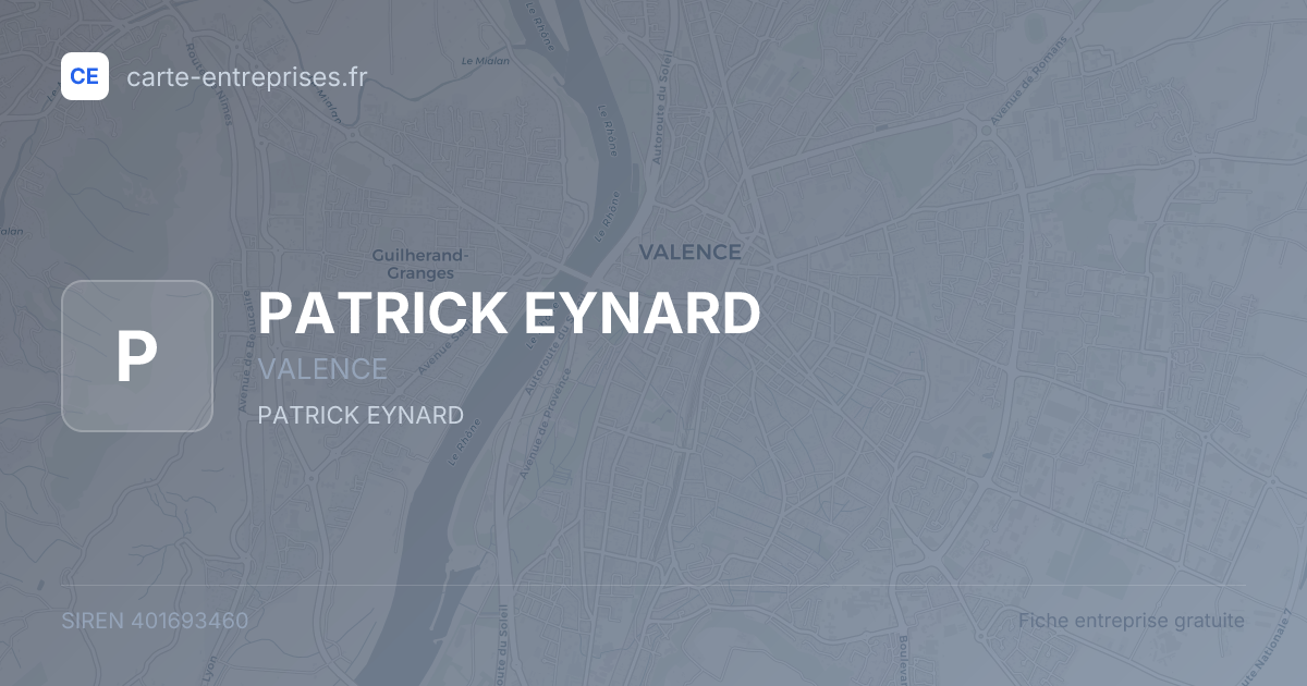 PATRICK EYNARD — 401693460 — fiche entreprise
