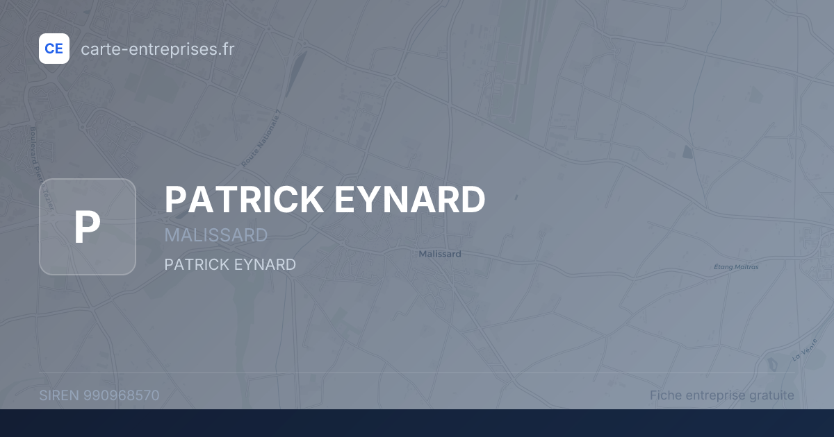 PATRICK EYNARD — 990968570 — fiche entreprise
