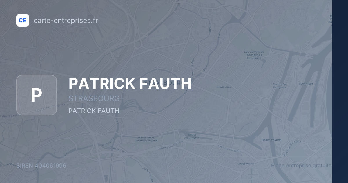 PATRICK FAUTH — 404061996 — fiche entreprise