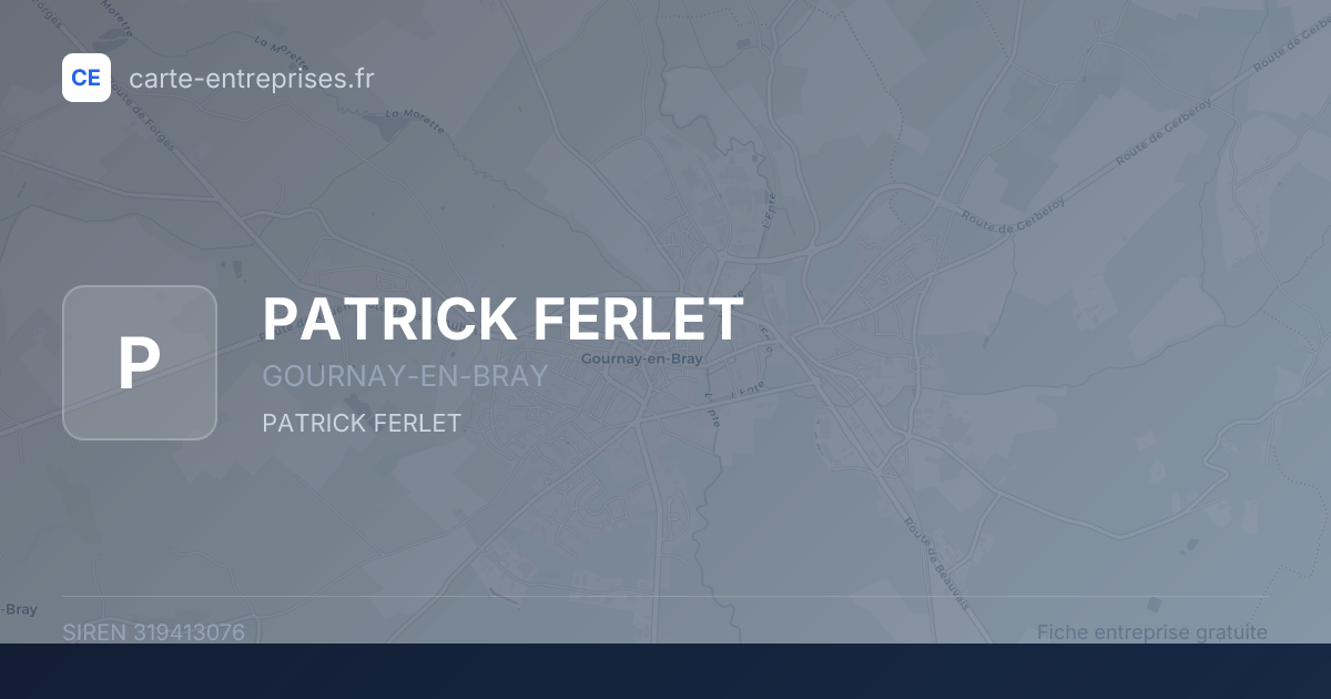 PATRICK FERLET — 319413076 — fiche entreprise
