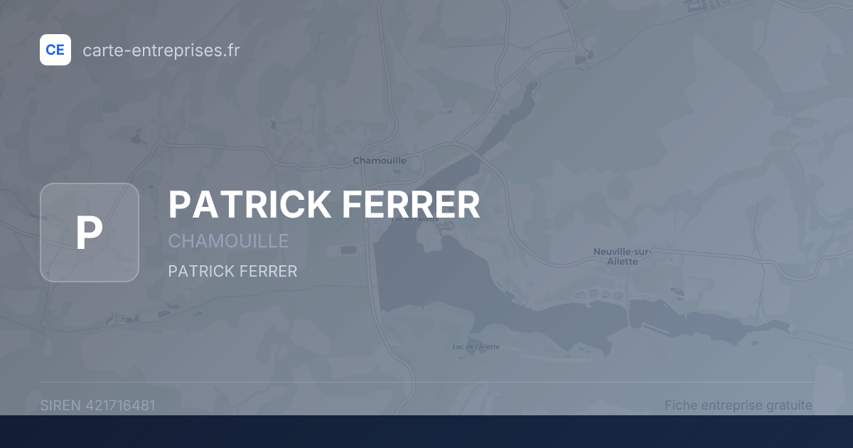 PATRICK FERRER — 421716481 — fiche entreprise