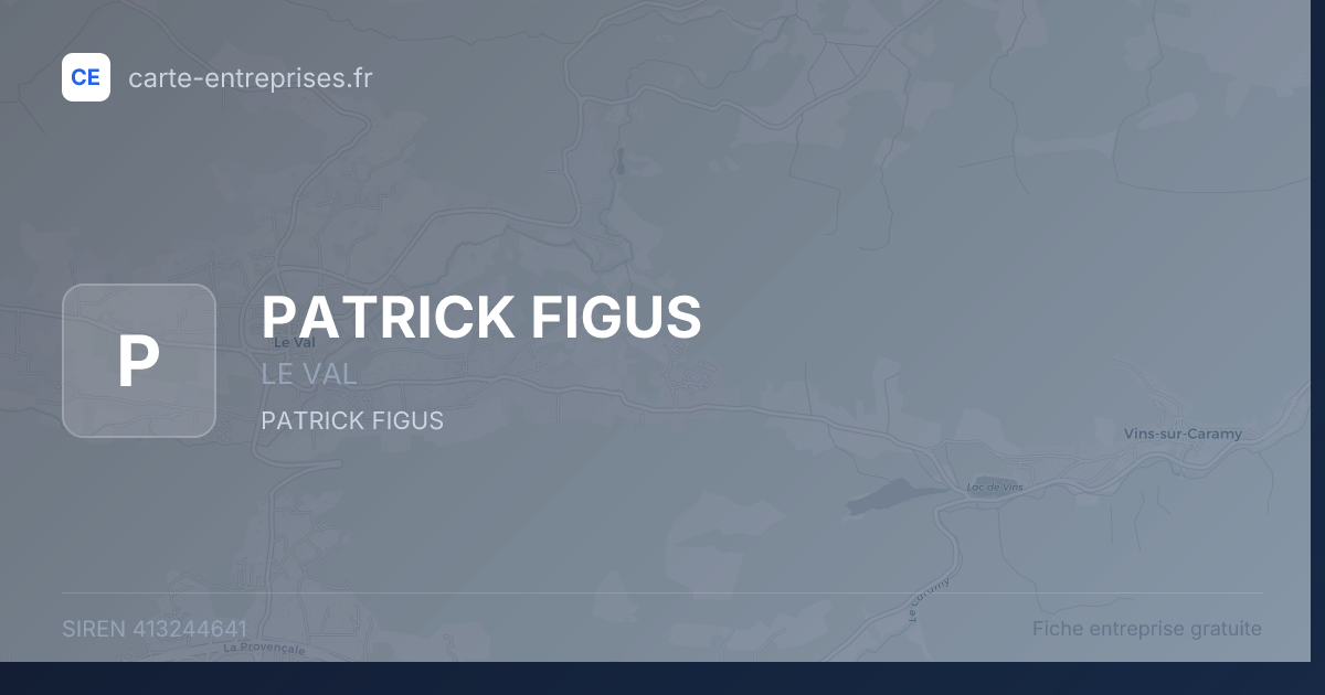 PATRICK FIGUS — 413244641 — fiche entreprise