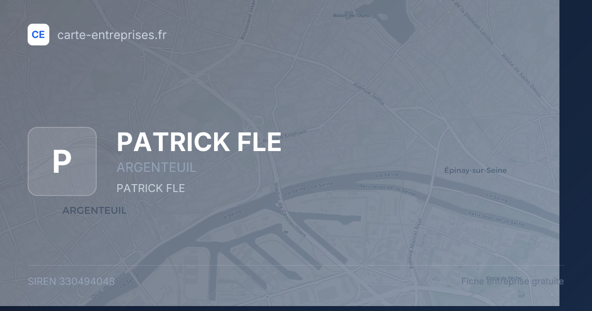 PATRICK FLE — 330494048 — fiche entreprise