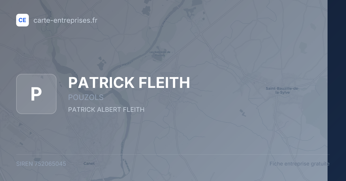 PATRICK FLEITH — 752065045 — fiche entreprise