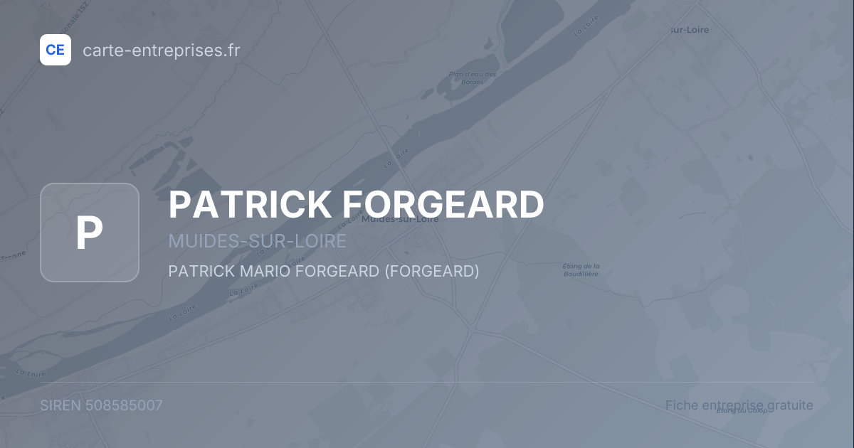 PATRICK FORGEARD — 508585007 — fiche entreprise