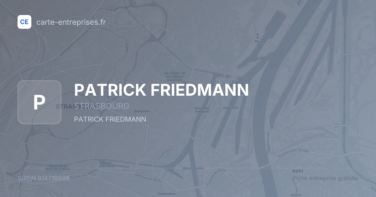 PATRICK FRIEDMANN — 814718698 — fiche entreprise