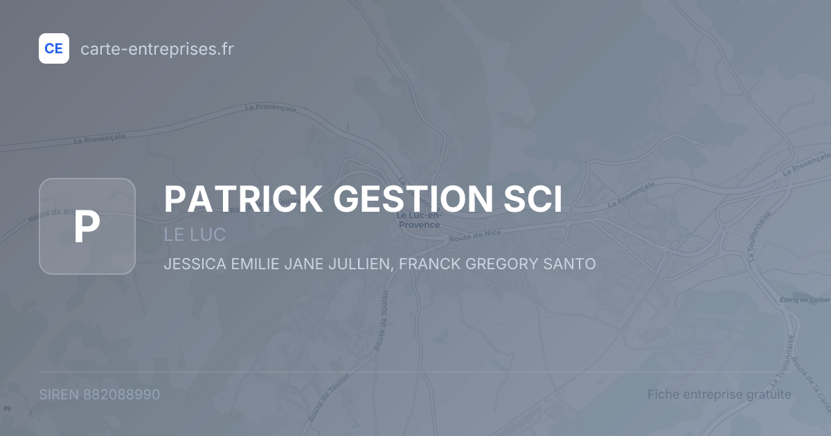 PATRICK GESTION SCI — 882088990 — fiche entreprise