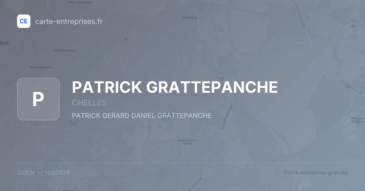 PATRICK GRATTEPANCHE — 523895829 — fiche entreprise