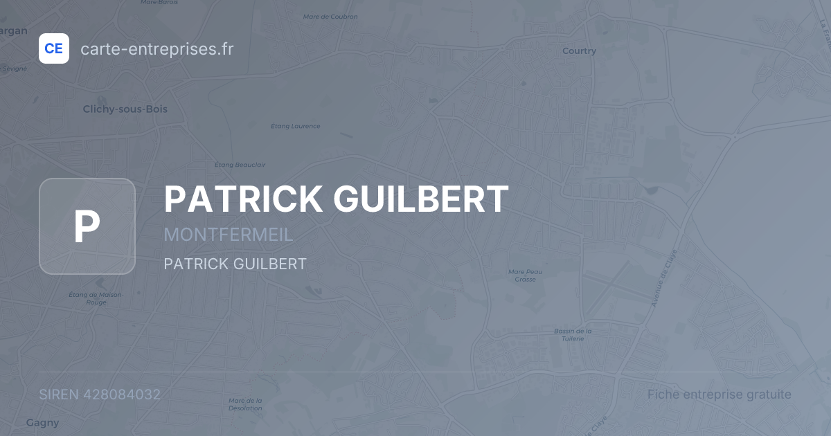 PATRICK GUILBERT — 428084032 — fiche entreprise