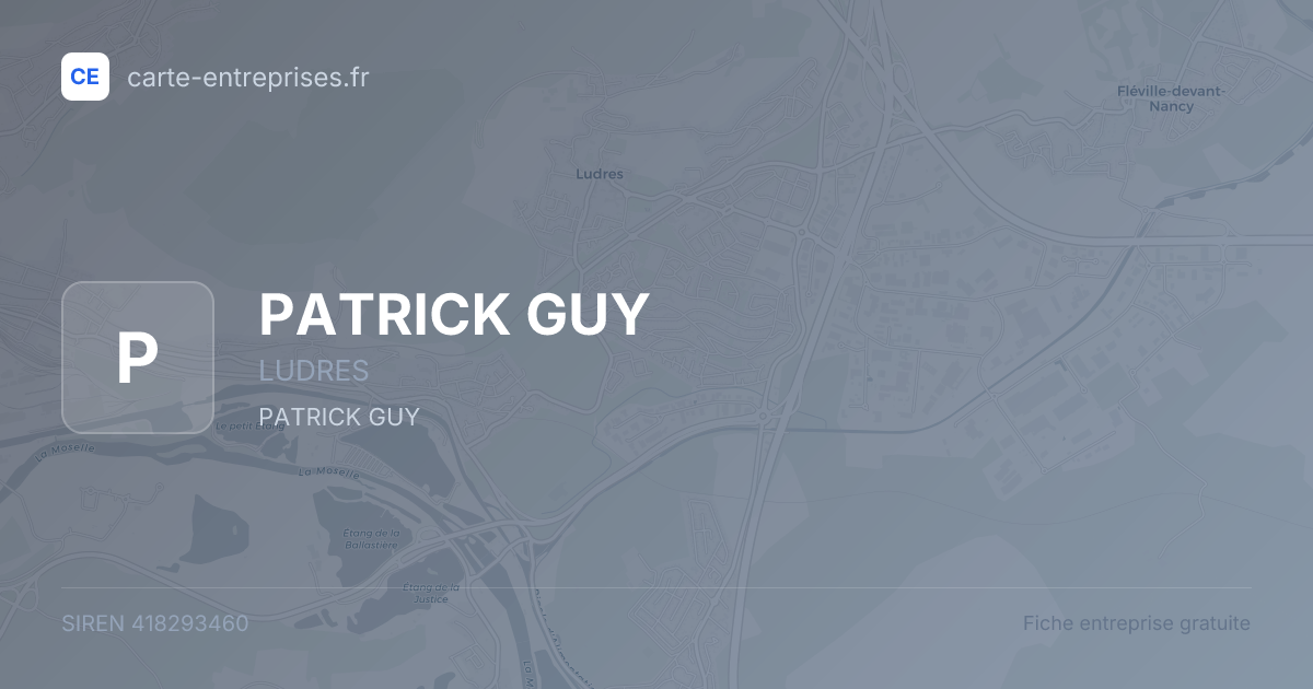 PATRICK GUY — 418293460 — fiche entreprise