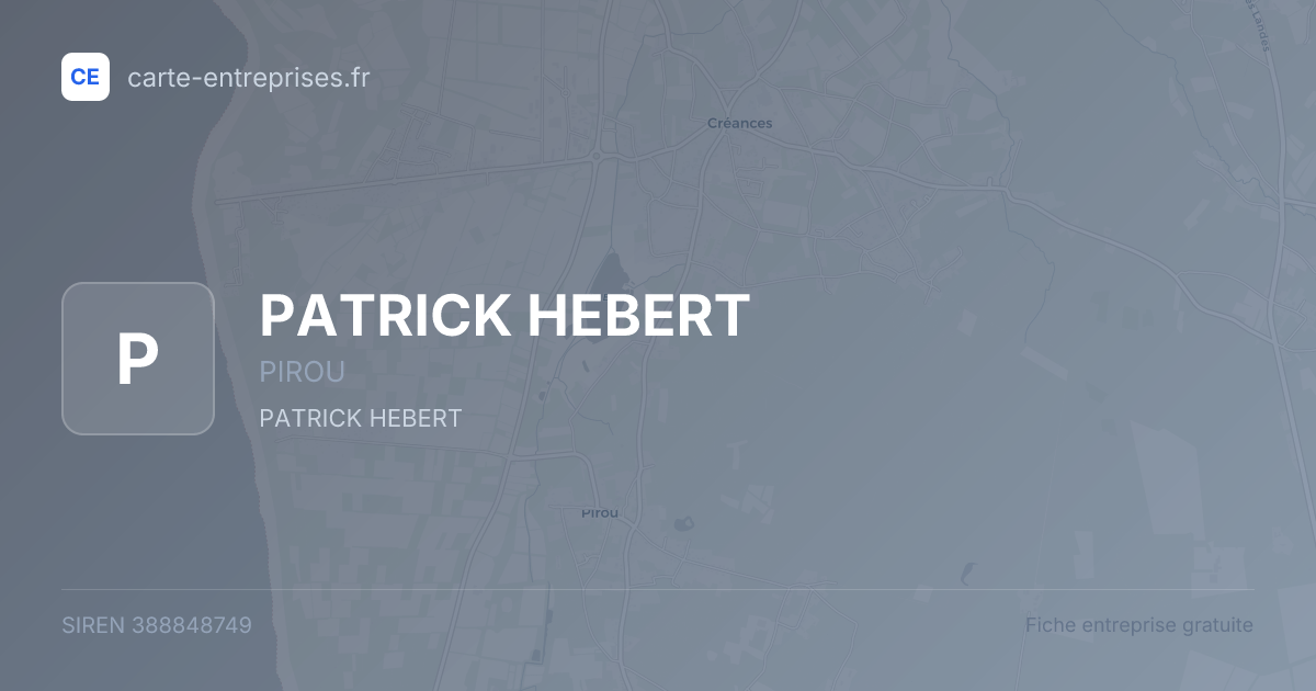 PATRICK HEBERT — 388848749 — fiche entreprise