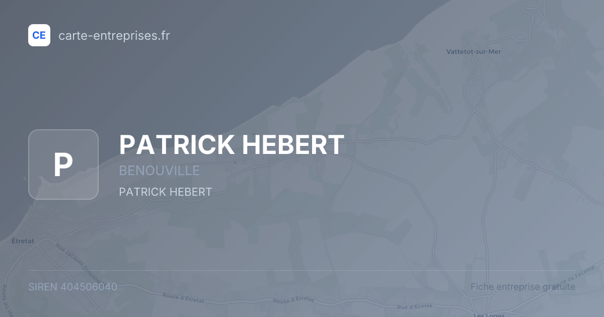 PATRICK HEBERT — 404506040 — fiche entreprise