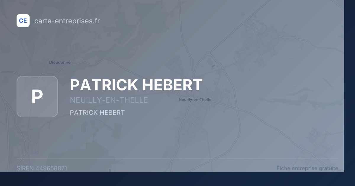 PATRICK HEBERT — 449658871 — fiche entreprise