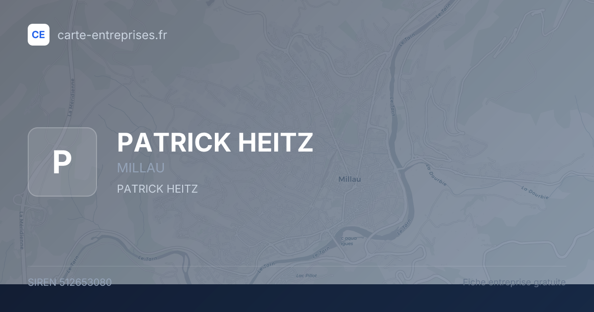 PATRICK HEITZ — 512653080 — fiche entreprise