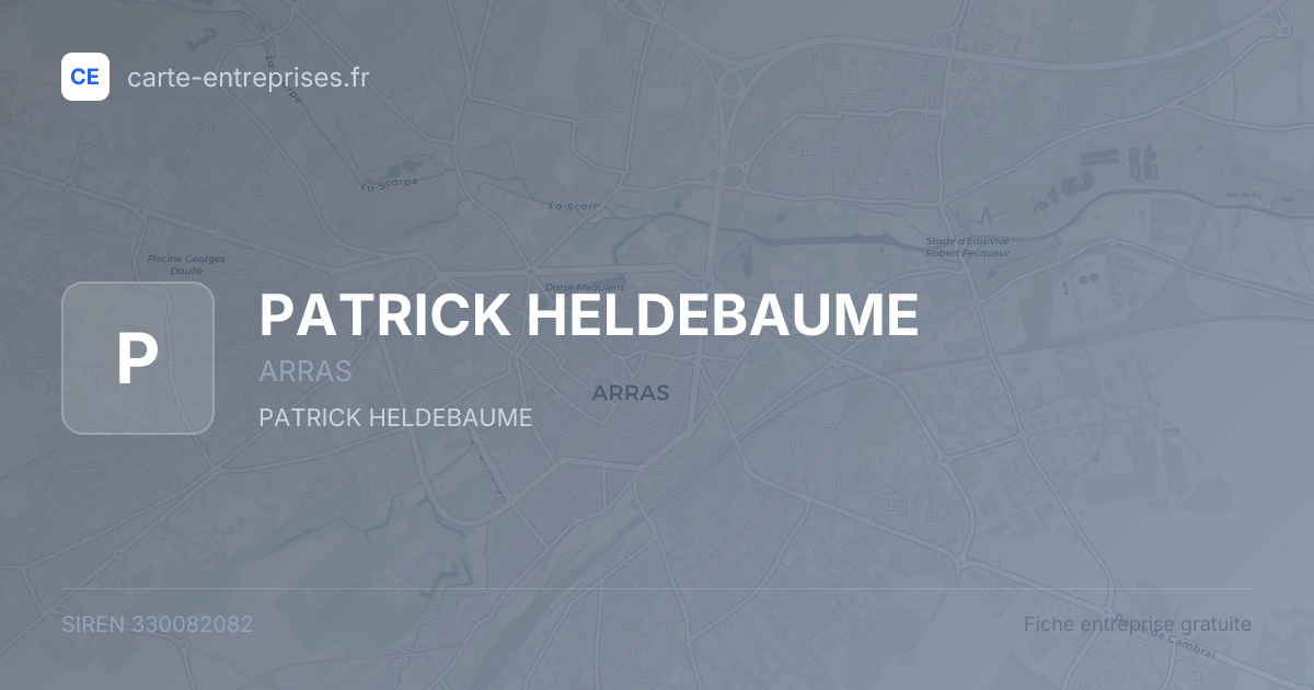 PATRICK HELDEBAUME — 330082082 — fiche entreprise