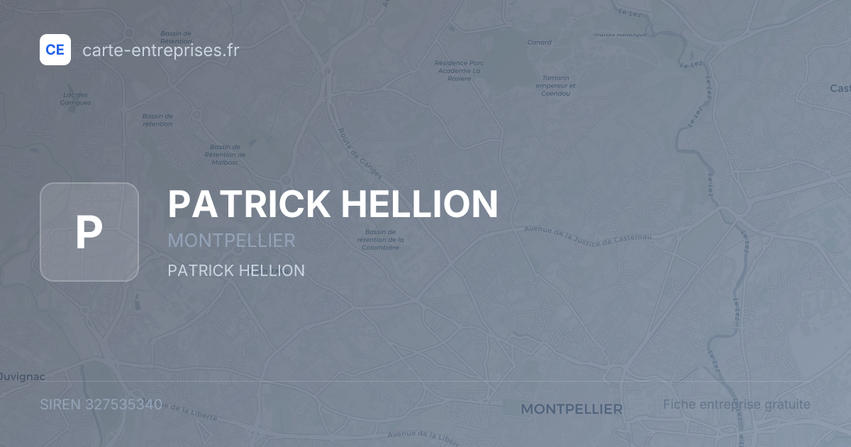 PATRICK HELLION — 327535340 — fiche entreprise