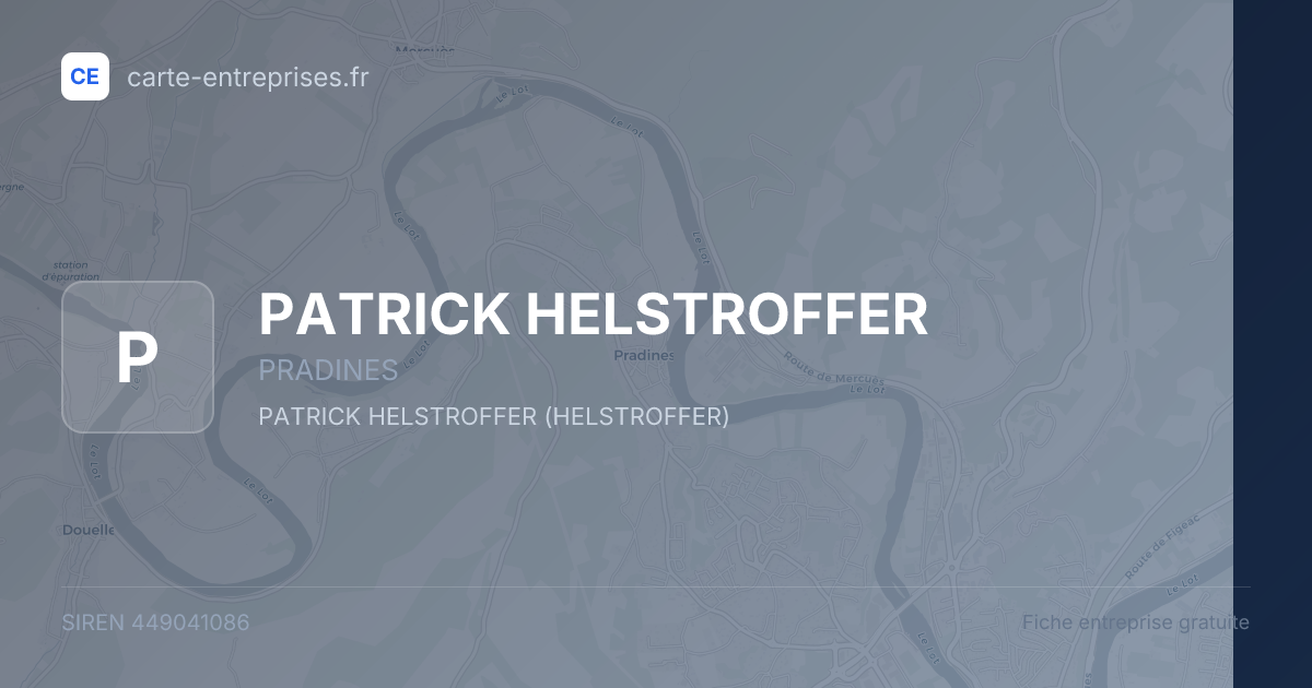 PATRICK HELSTROFFER — 449041086 — fiche entreprise
