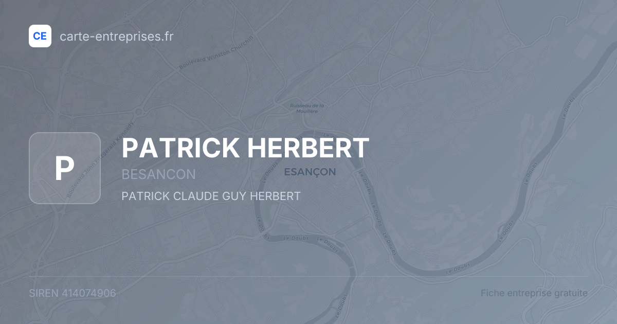 PATRICK HERBERT — 414074906 — fiche entreprise