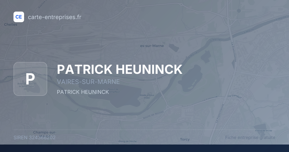 PATRICK HEUNINCK — 324366202 — fiche entreprise