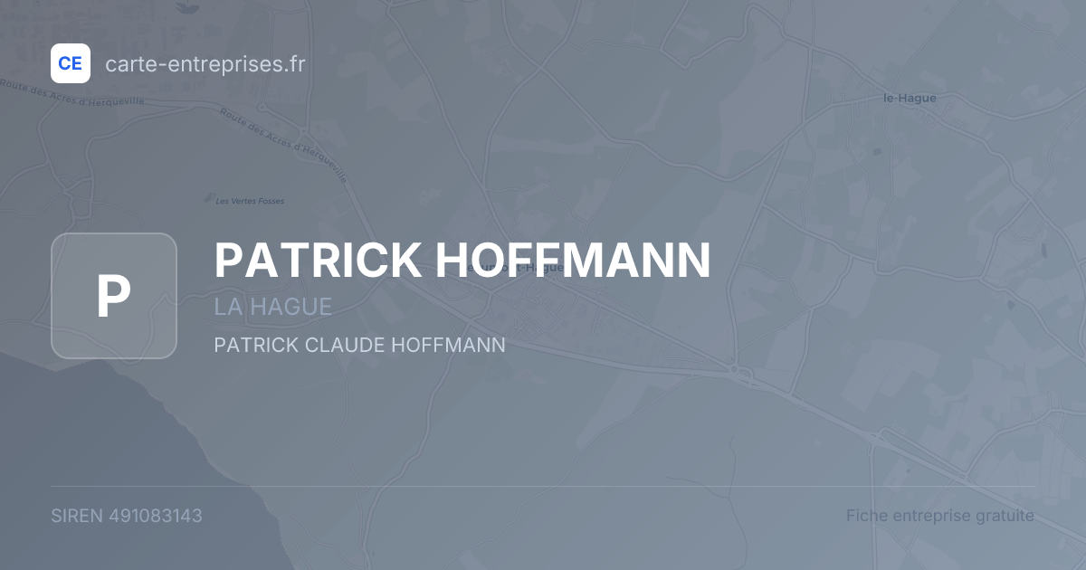 PATRICK HOFFMANN — 491083143 — fiche entreprise