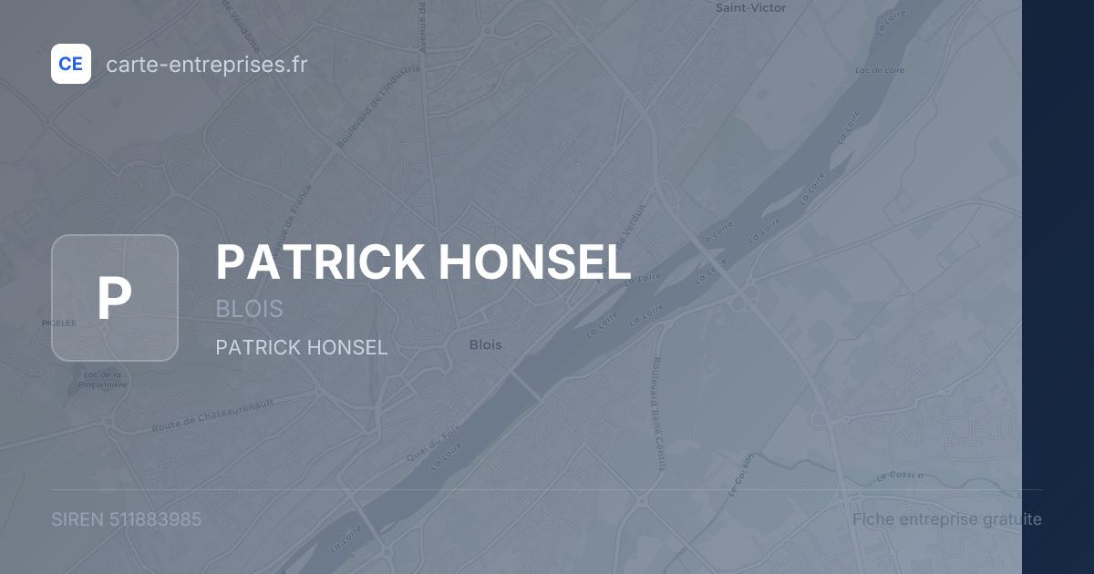 PATRICK HONSEL — 511883985 — fiche entreprise