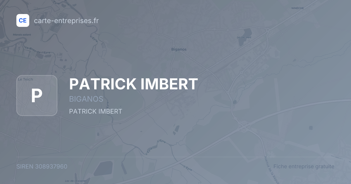PATRICK IMBERT — 308937960 — fiche entreprise