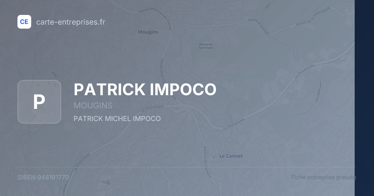 PATRICK IMPOCO — 948191770 — fiche entreprise