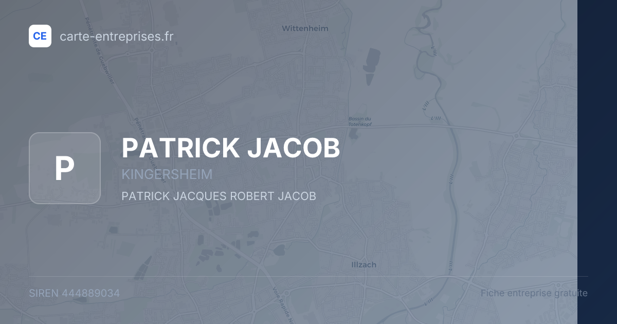 PATRICK JACOB — 444889034 — fiche entreprise