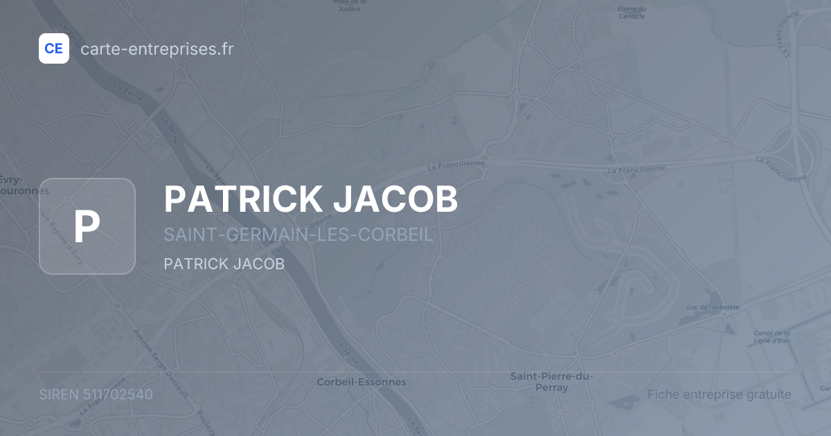 PATRICK JACOB — 511702540 — fiche entreprise