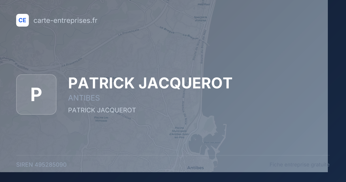PATRICK JACQUEROT — 495285090 — fiche entreprise