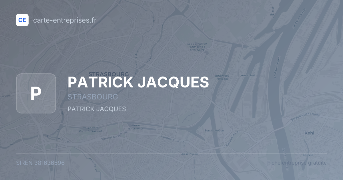 PATRICK JACQUES — 381636596 — fiche entreprise