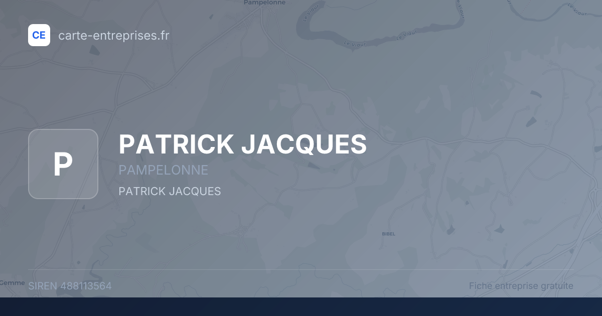 PATRICK JACQUES — 488113564 — fiche entreprise