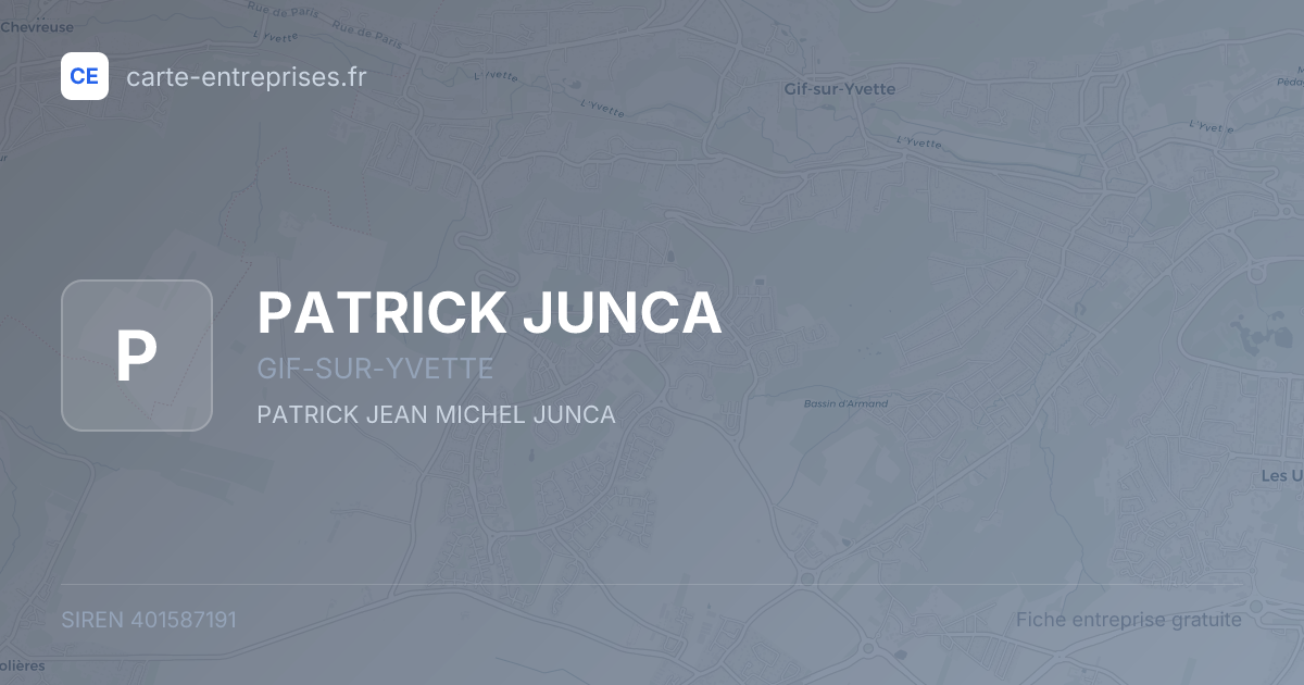 PATRICK JUNCA — 401587191 — fiche entreprise