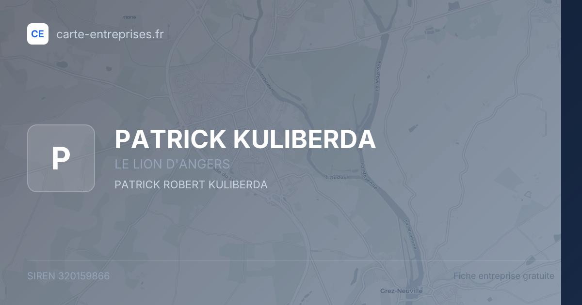 PATRICK KULIBERDA — 320159866 — fiche entreprise