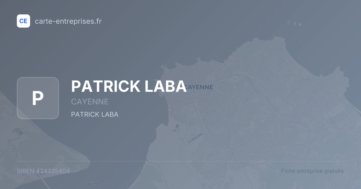 PATRICK LABA — 424335404 — fiche entreprise
